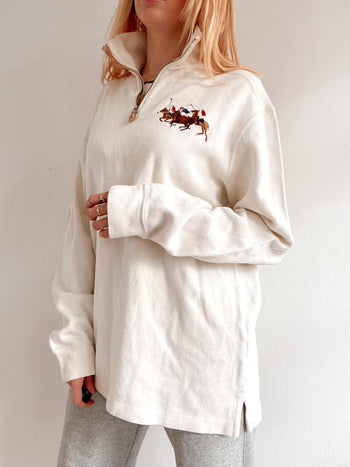 Pull vintage Ralph Lauren  blanc cassé