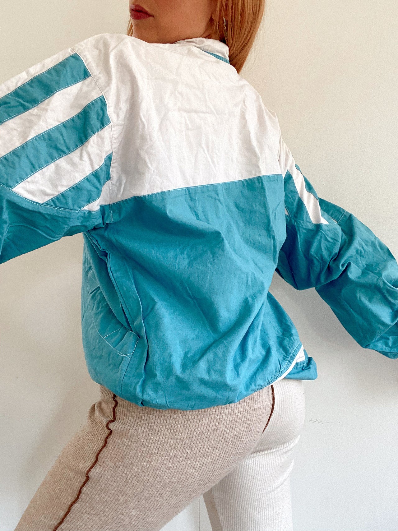 Veste de jogging vintage turquoise S