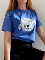 T-shirt vintage bleu dalmatiens S
