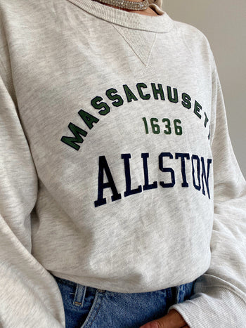 Pull vintage USA Gris Clair