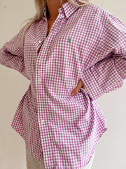 Chemise vintage Ralph Lauren  violette à carreaux XL