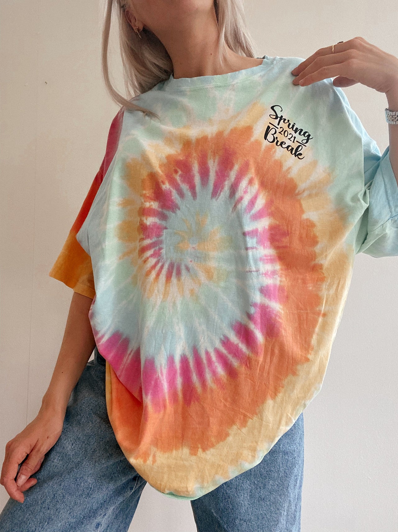 T-shirt vintage tie and dye XXL