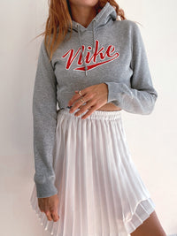 Nike S Vintage grau bestickter Pullover