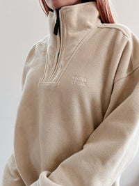 White and blue jacket with orange collar Adidas XL