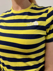 Tshirt vintage jaune et bleu The North Face XS