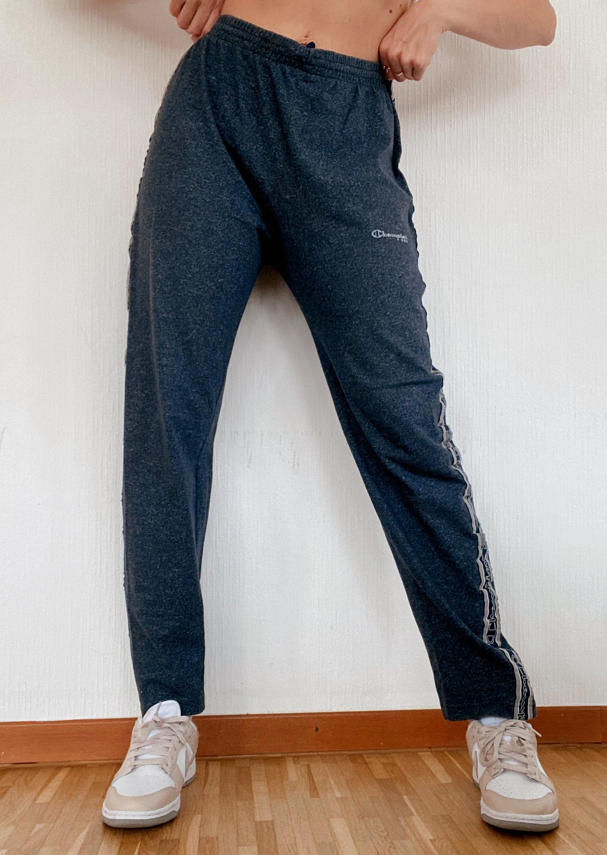 Pantalon de jogging bleu foncé et gris Champion  XL
