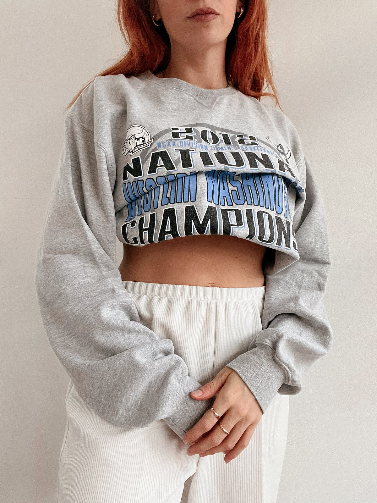 White and blue jacket with orange collar Adidas XL