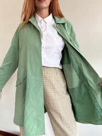 Trench coat vintage vert Clair M oversized