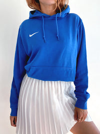 White and blue jacket with orange collar Adidas XL