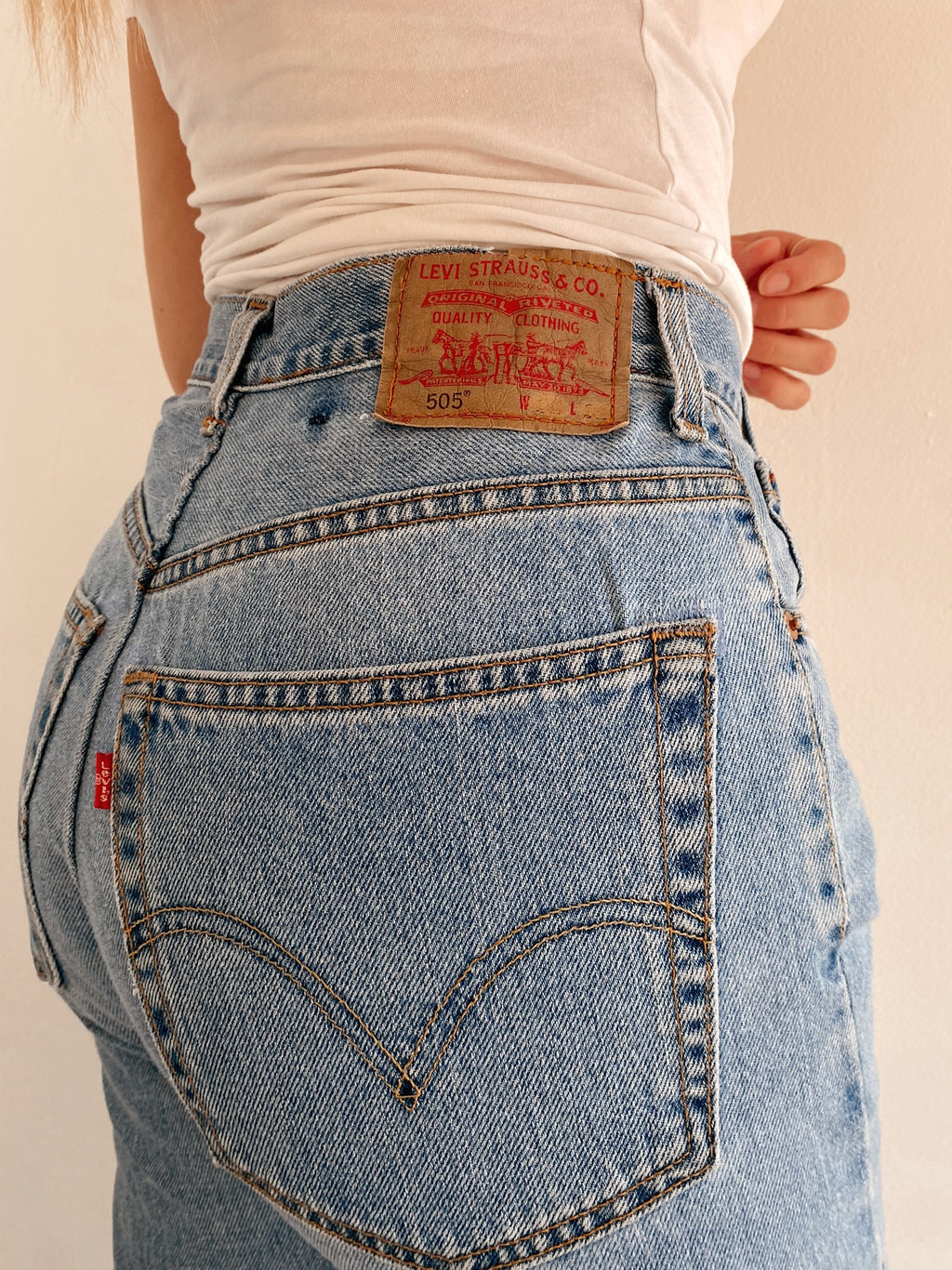 Pantalon Jeans Levi's 505 bleu clair  W28
