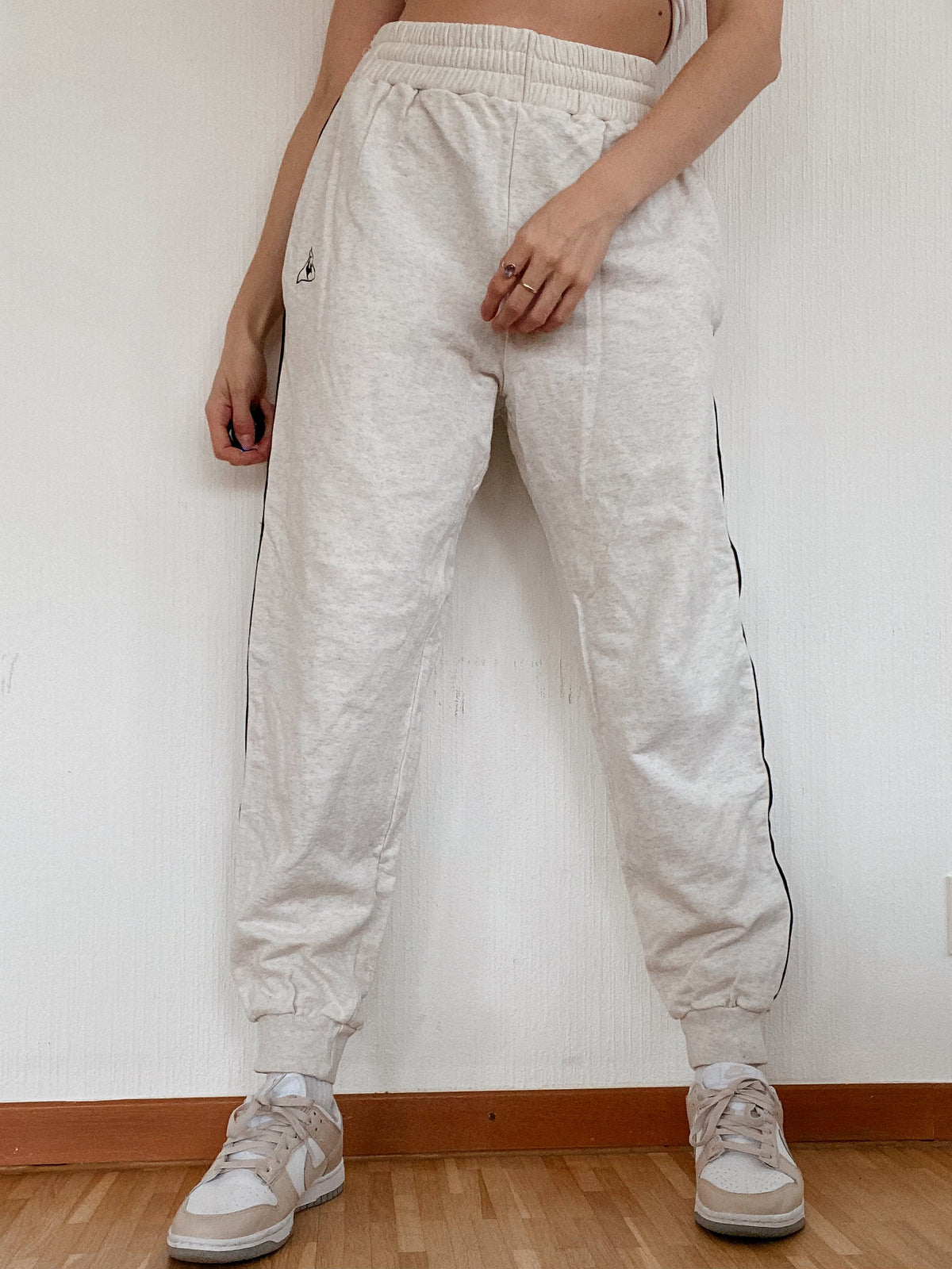 Pantalon de jogging blanc cassé Le Coq Sportif M
