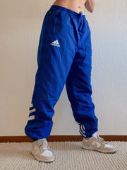 Dicke elektrisch blaue Jogginghose Adidas L