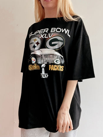 Vintage amerikanisches schwarzes NFL XXL T-Shirt