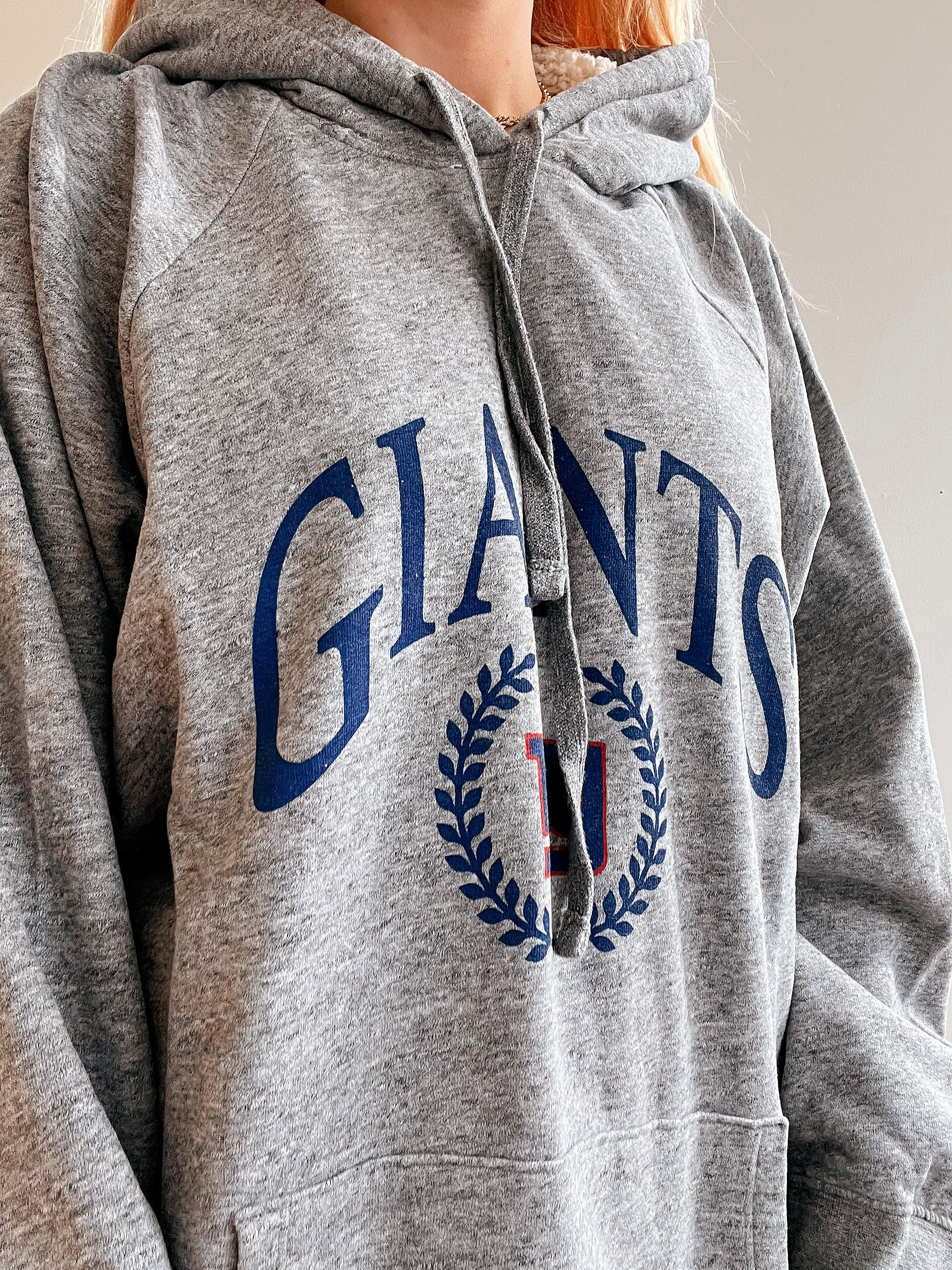 White and blue jacket with orange collar Adidas XL