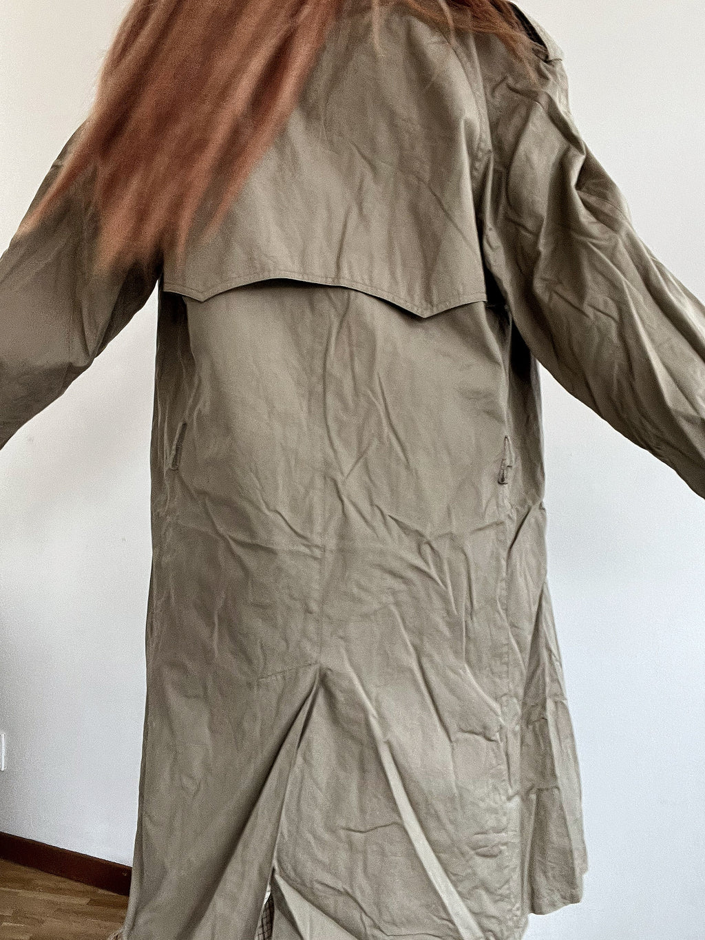 Trench coat vintage khaki  L oversized