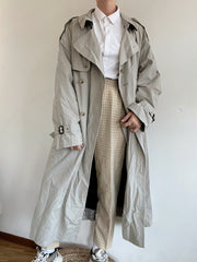 Trench coat vintage gris/beige  L oversized