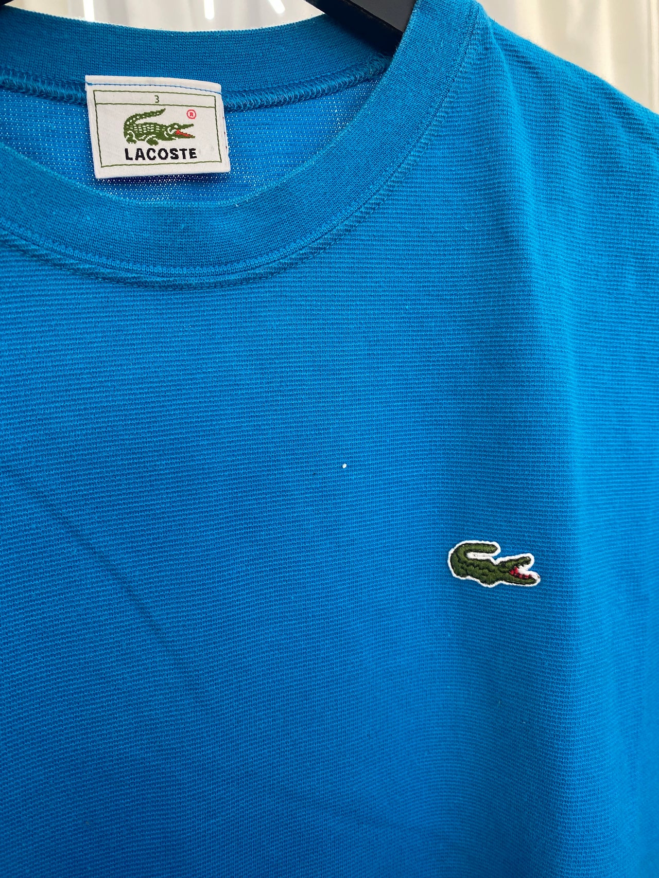 T-shirt bleu turquoise Lacoste