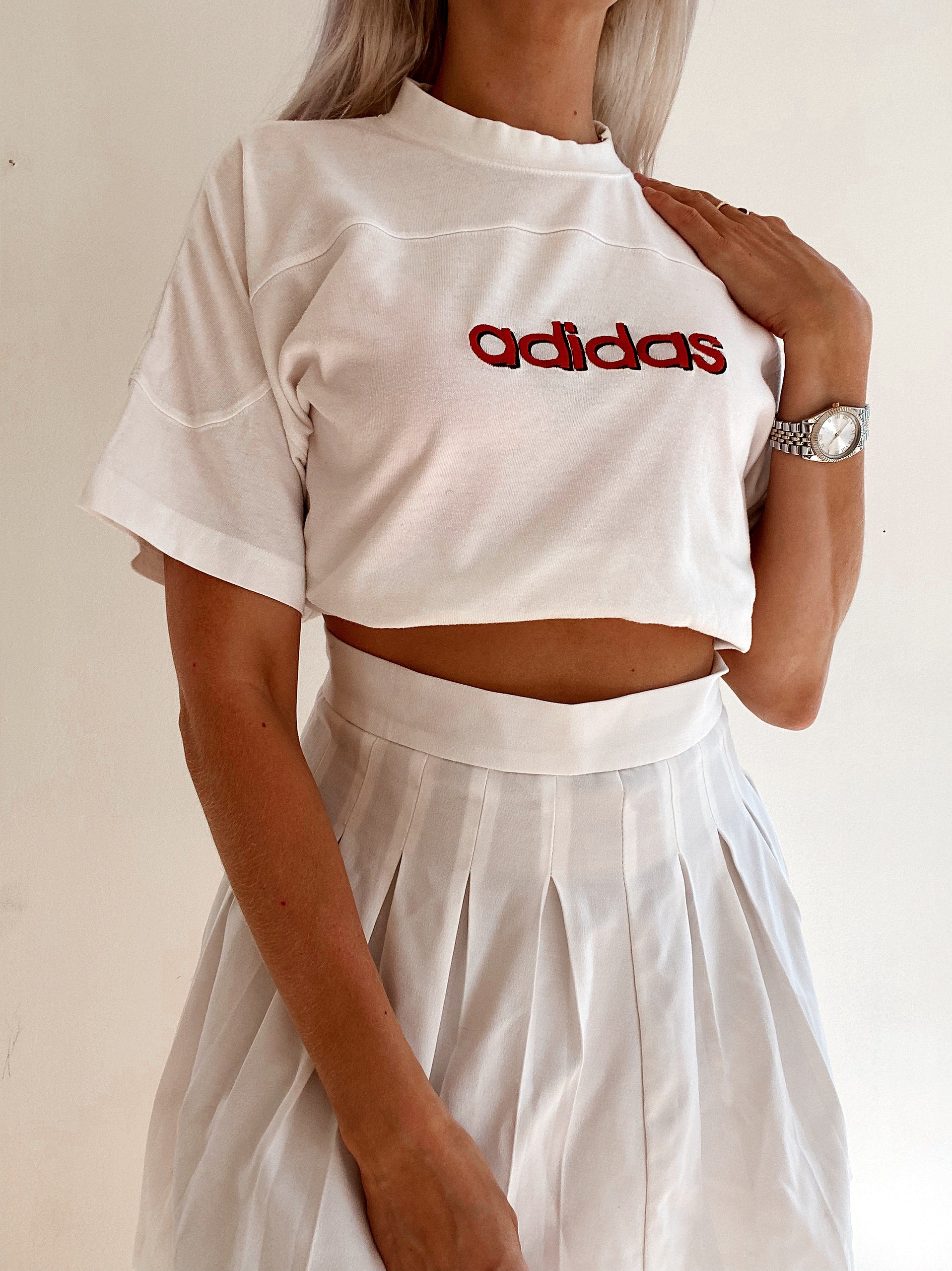 T-shirt blanc Adidas M