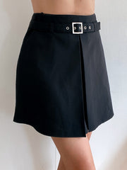 Mini jupe Vintage noire évasée  S/M