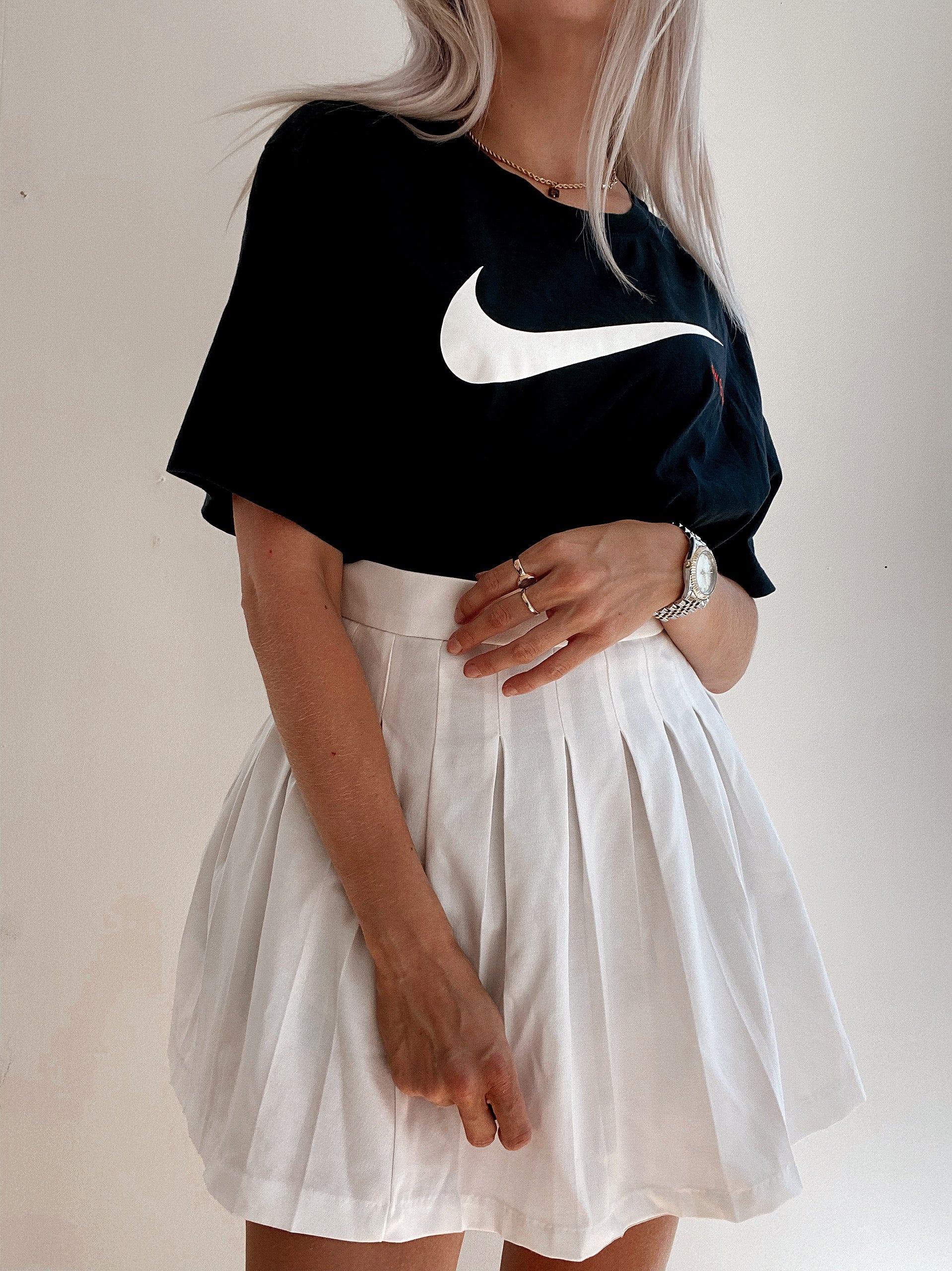 White"One two Nike"Nike L T-Shirt