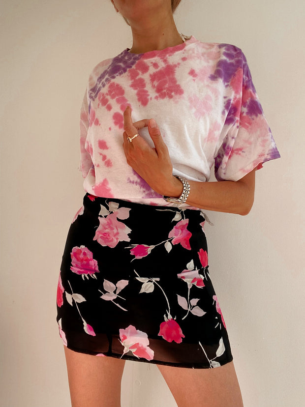 T-shirt tie and dye Rose L