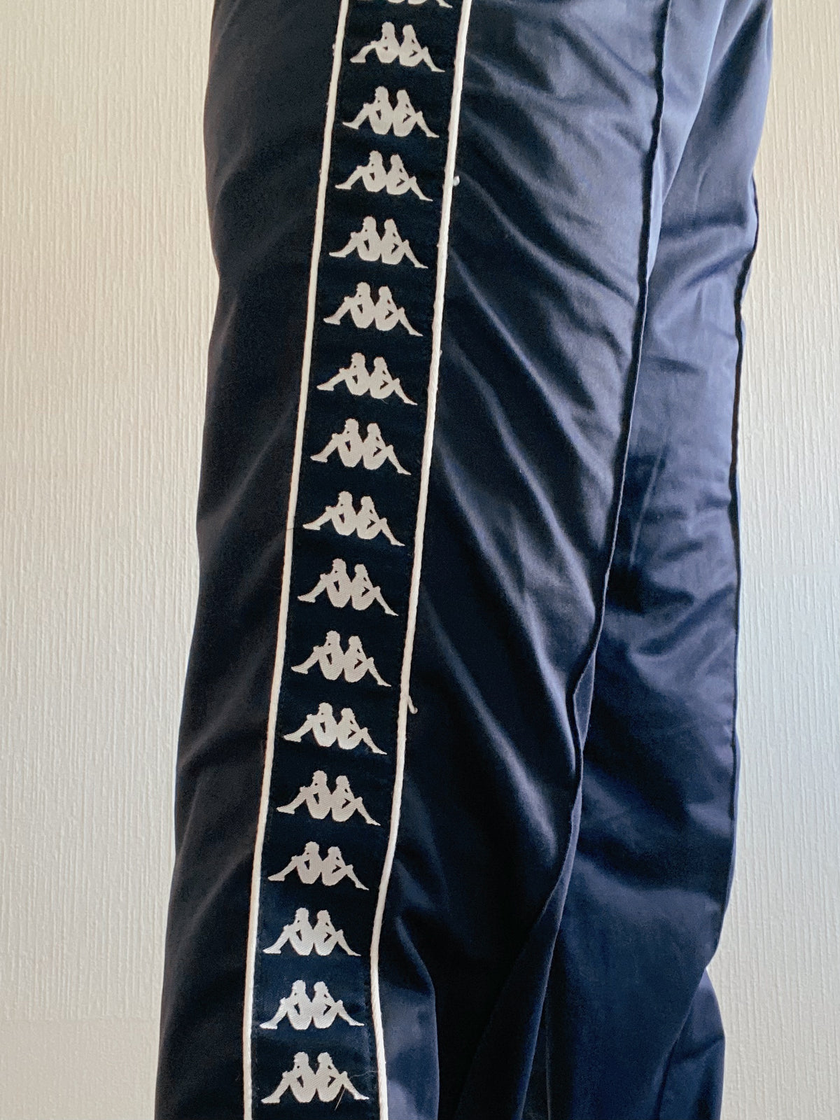 Pantalon de jogging bleu et blanc Kappa L