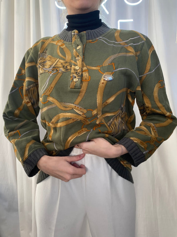Vintage Khaki Cheval Pullover S