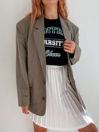 Veste Blazer vintage taupe  oversize XL