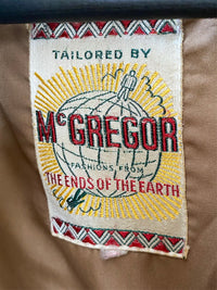 Bomberjacke aus beige-weißer Wolle L/Xl 