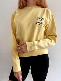 Vintage Newport hellgelber Pullover S