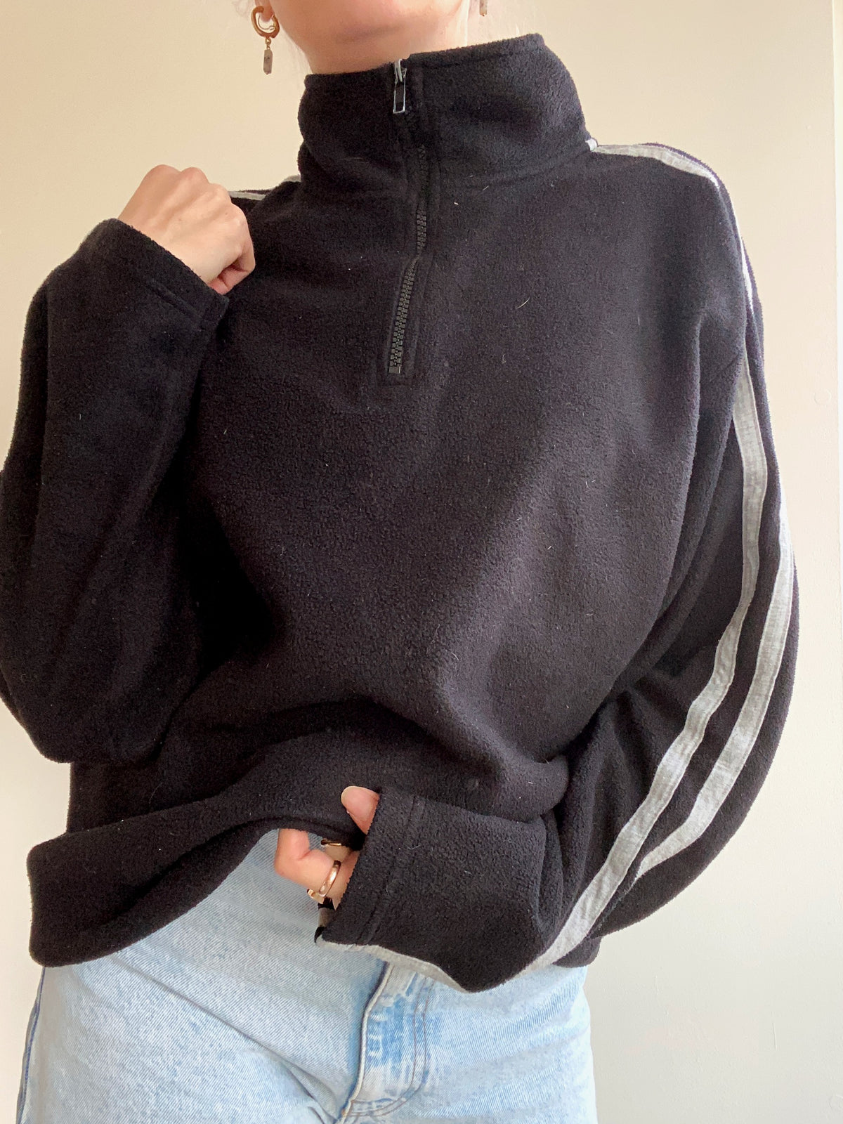 XL blue fleece sweater