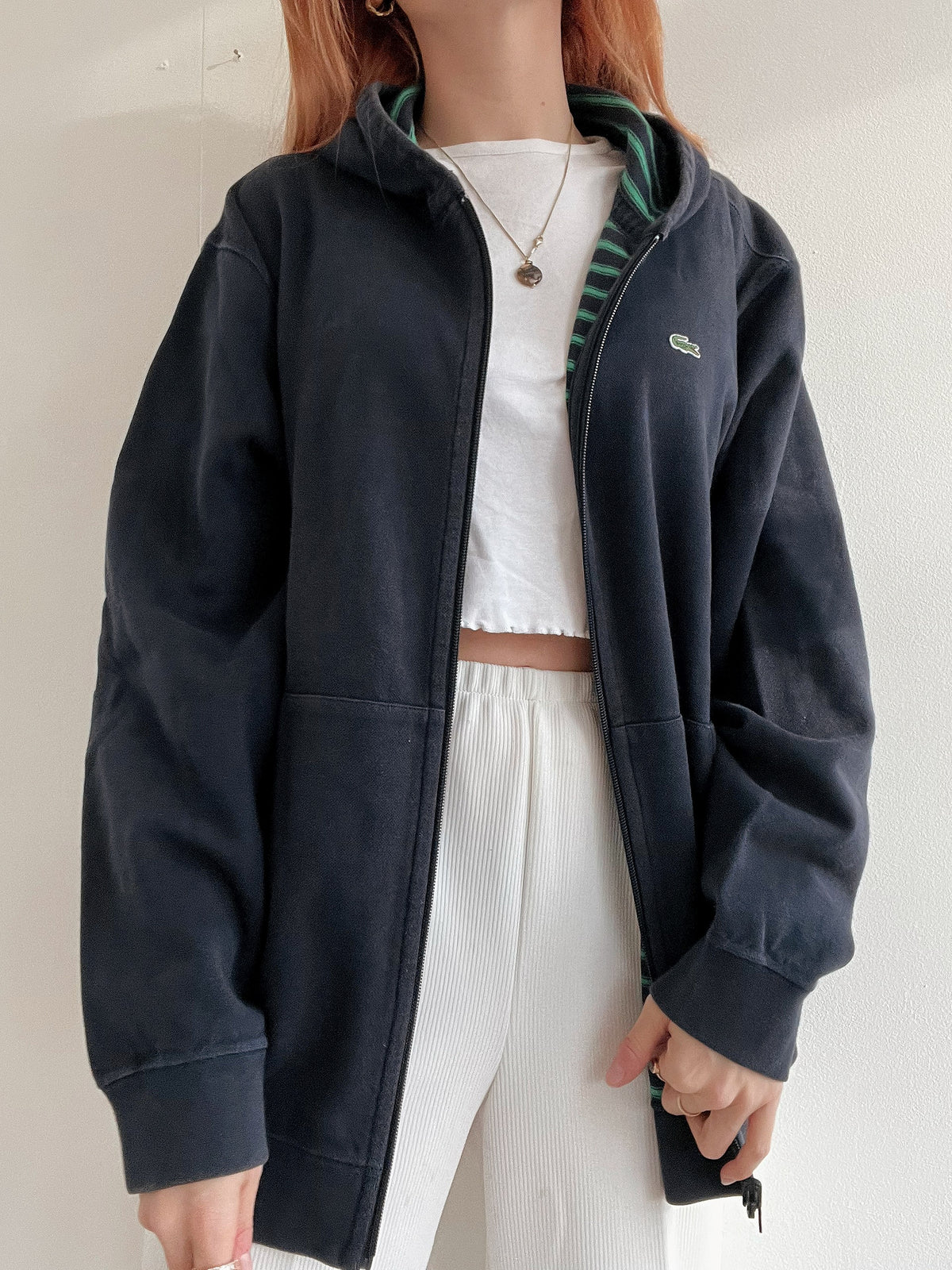 Dunkelblaue Jacke Lacoste XL