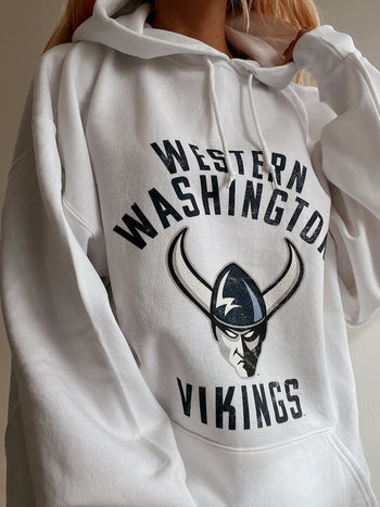 Pull vintage américain blanc Washington  XXL