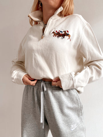 Pull vintage Ralph Lauren  blanc cassé