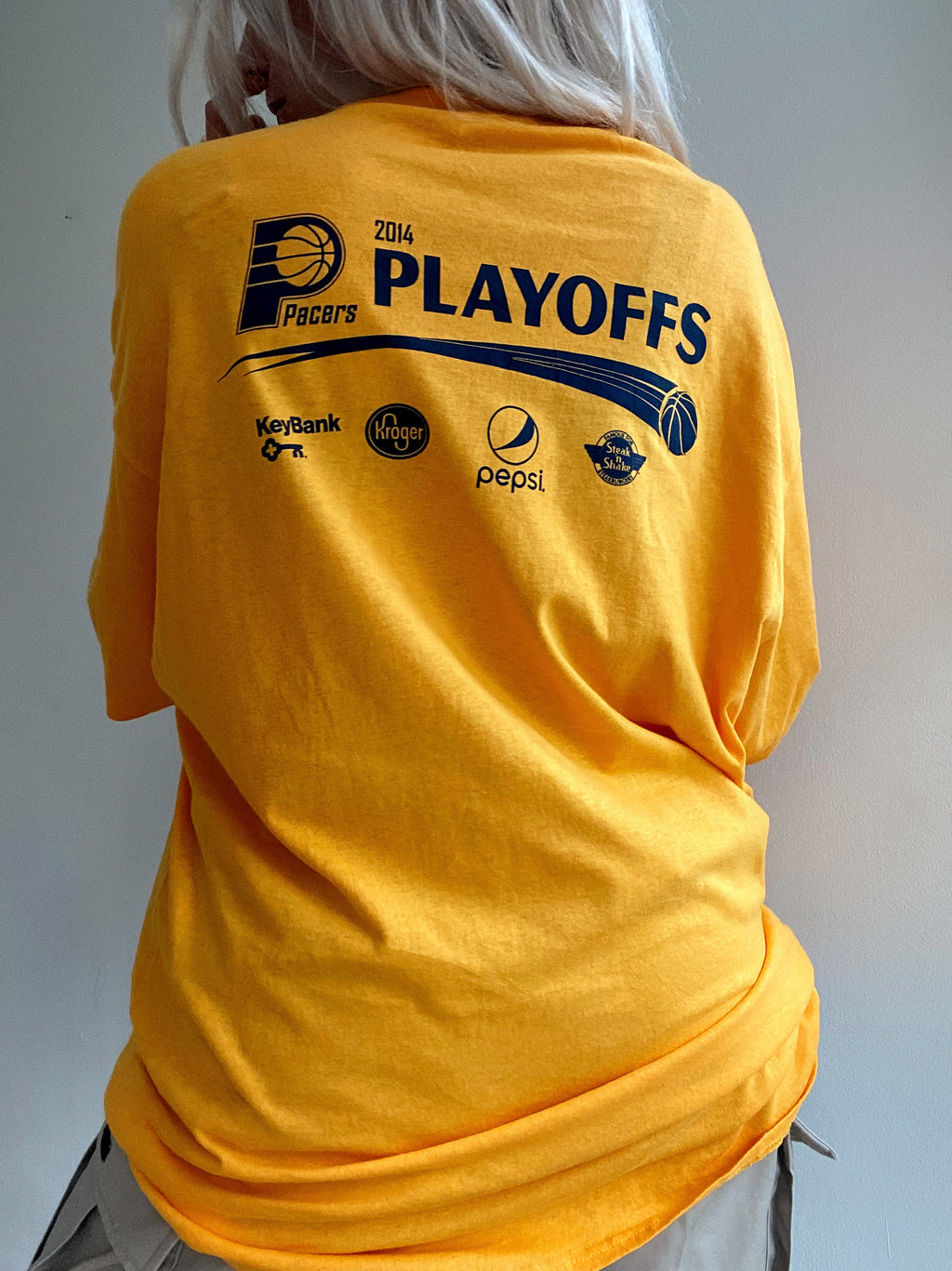 T-shirt vintage USA Jaune XL