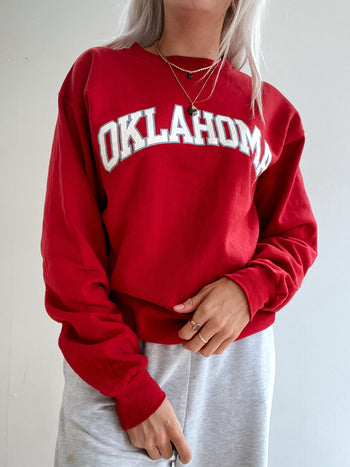 Pull vintage USA rouge/bordeaux XL