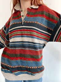 White and blue jacket with orange collar Adidas XL