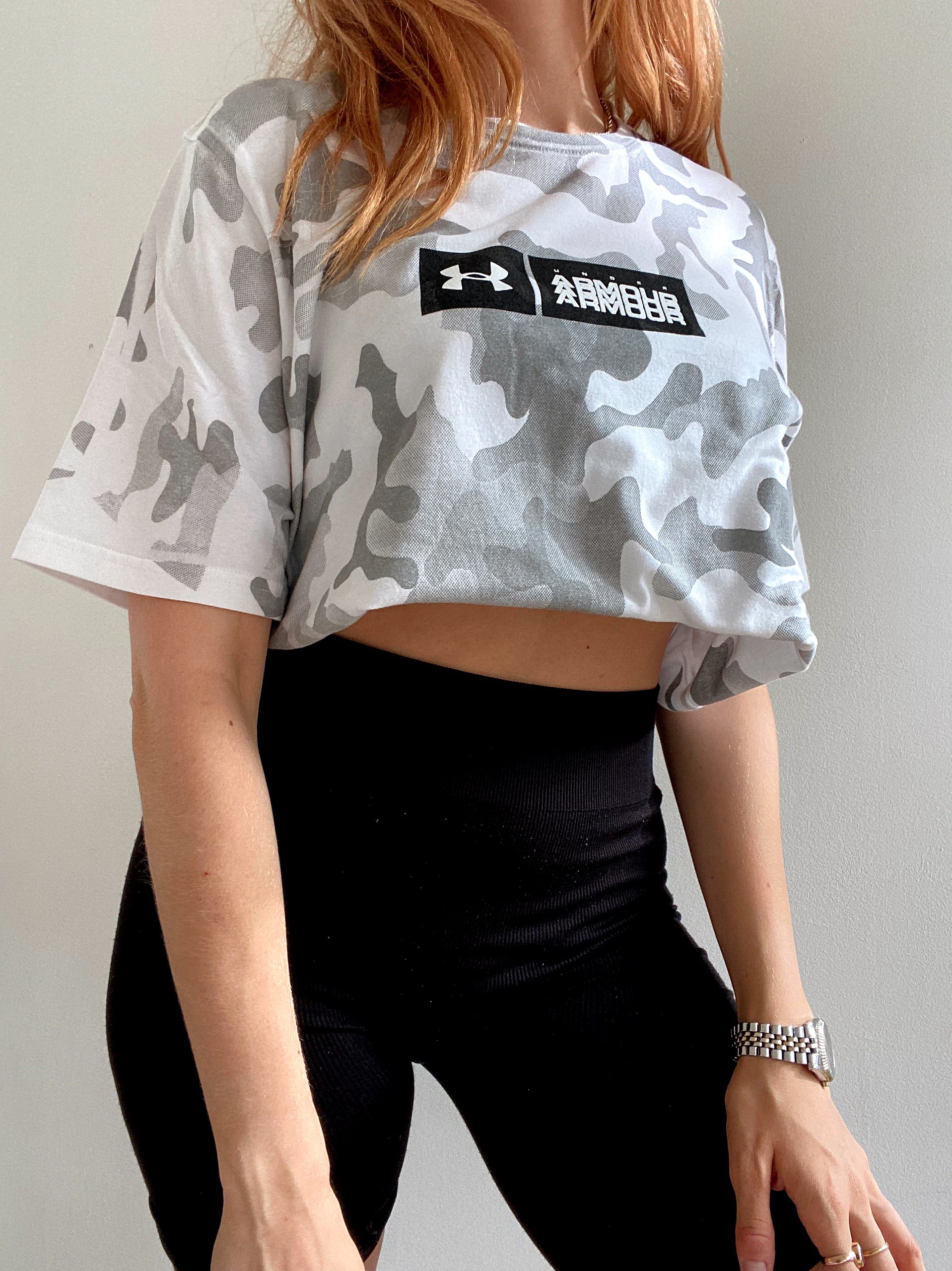 T-shirt gris claire militaire Heatgear M