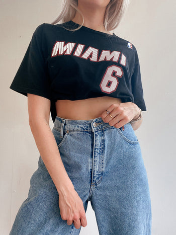 T-shirt vintage noir USA MIAMI L