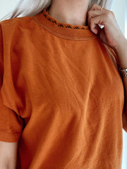T-shirt orange Adidas XL