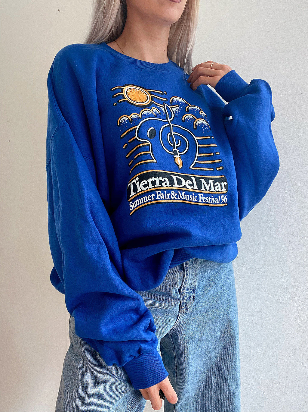 Blue USA sweater"Volunteer Tennesse"L