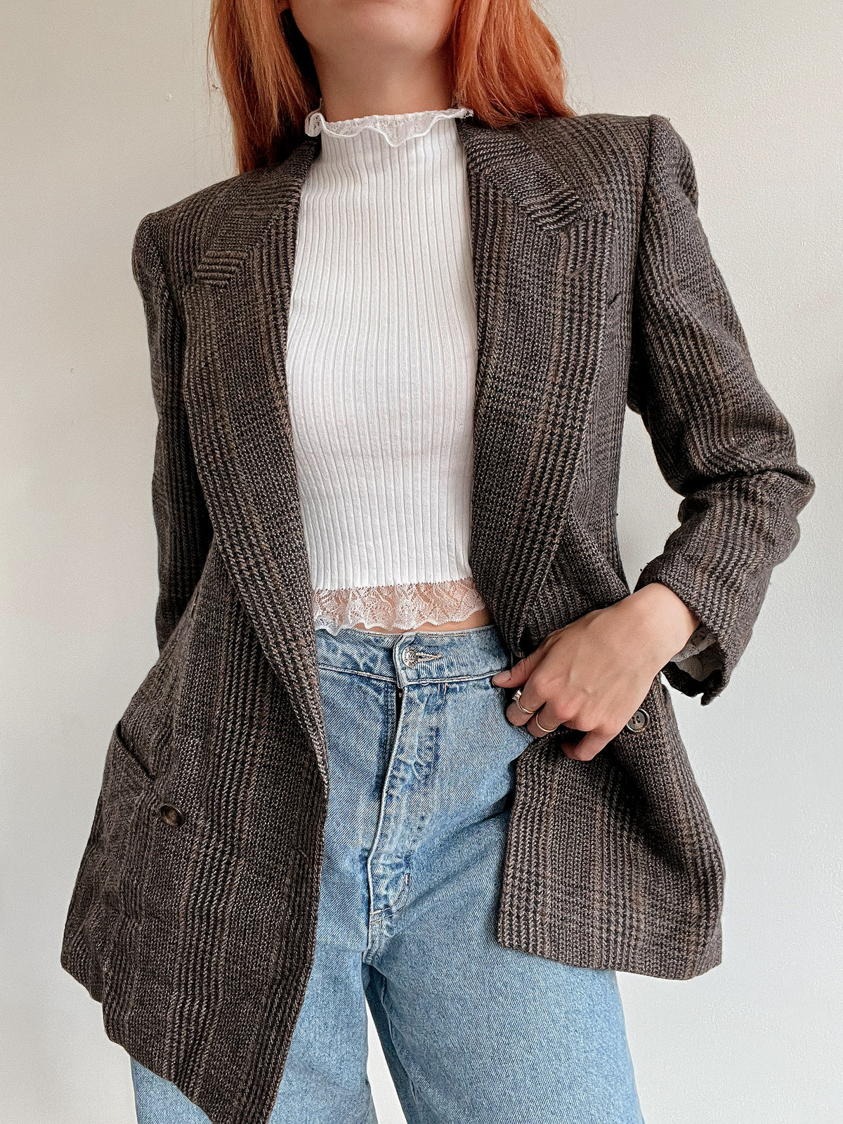 Veste blazer vintage brune  M