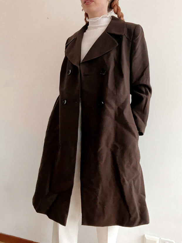 Trench coat vintage brun S