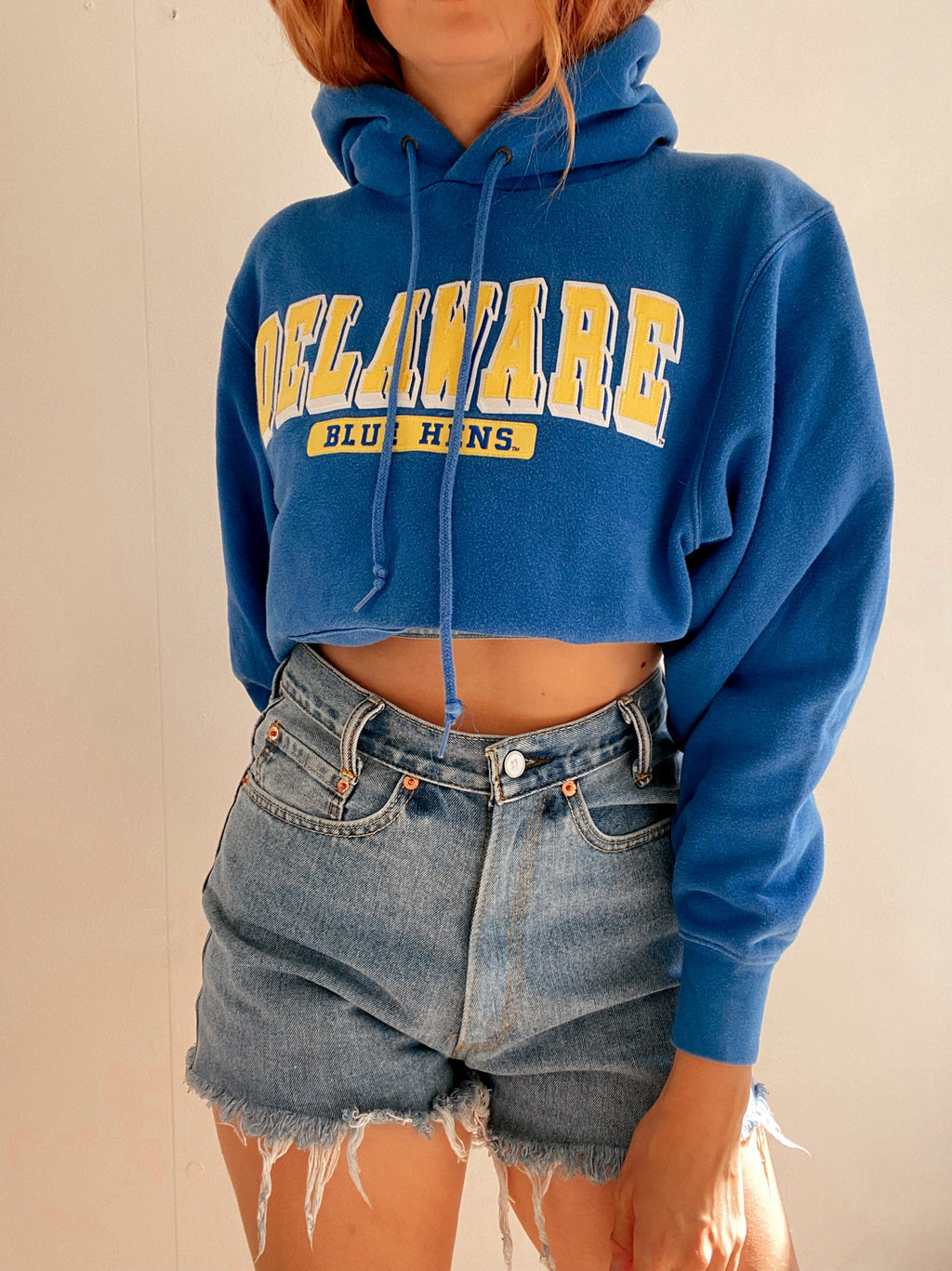 White and blue jacket with orange collar Adidas XL