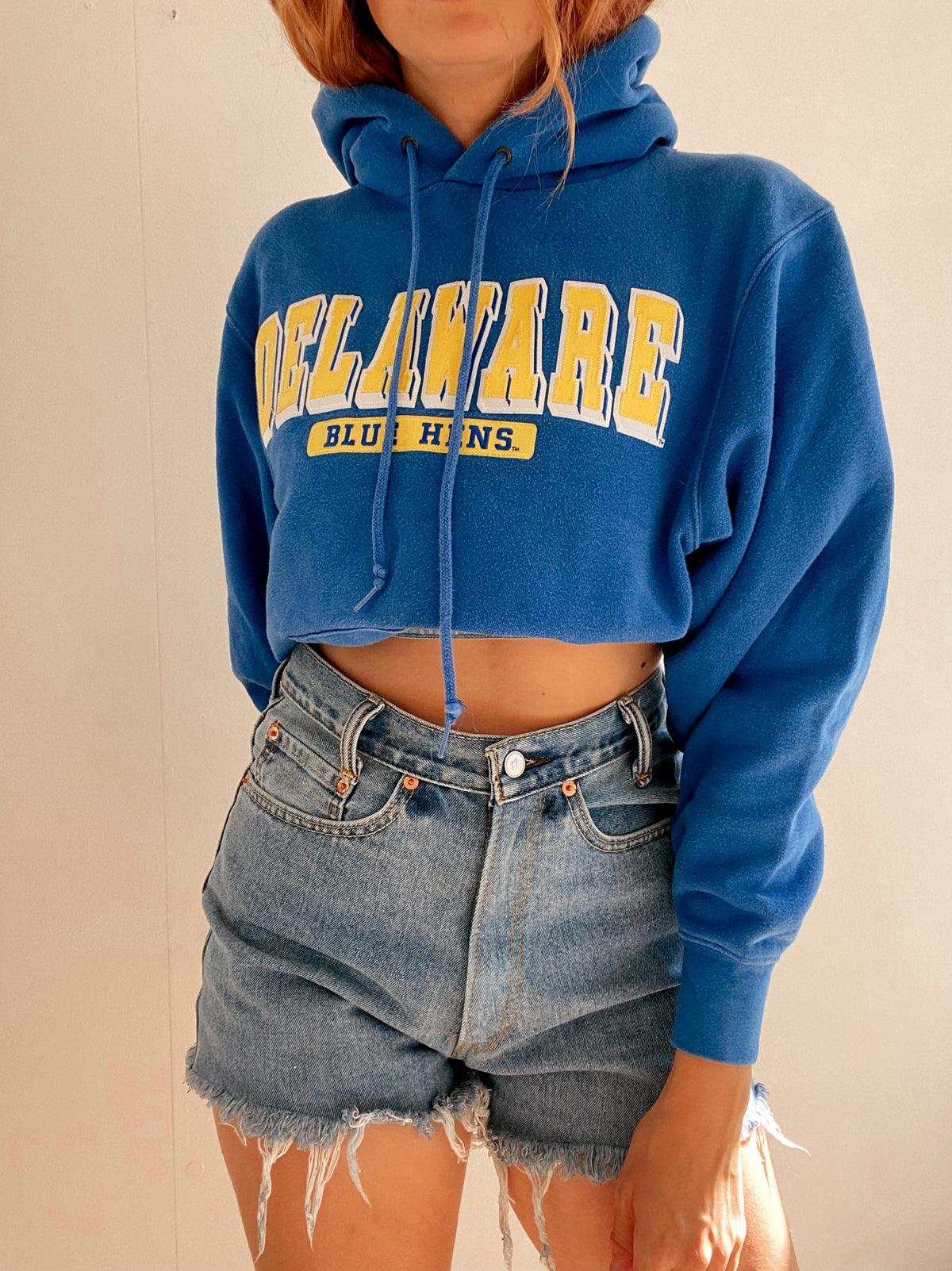 White and blue jacket with orange collar Adidas XL