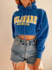 White and blue jacket with orange collar Adidas XL