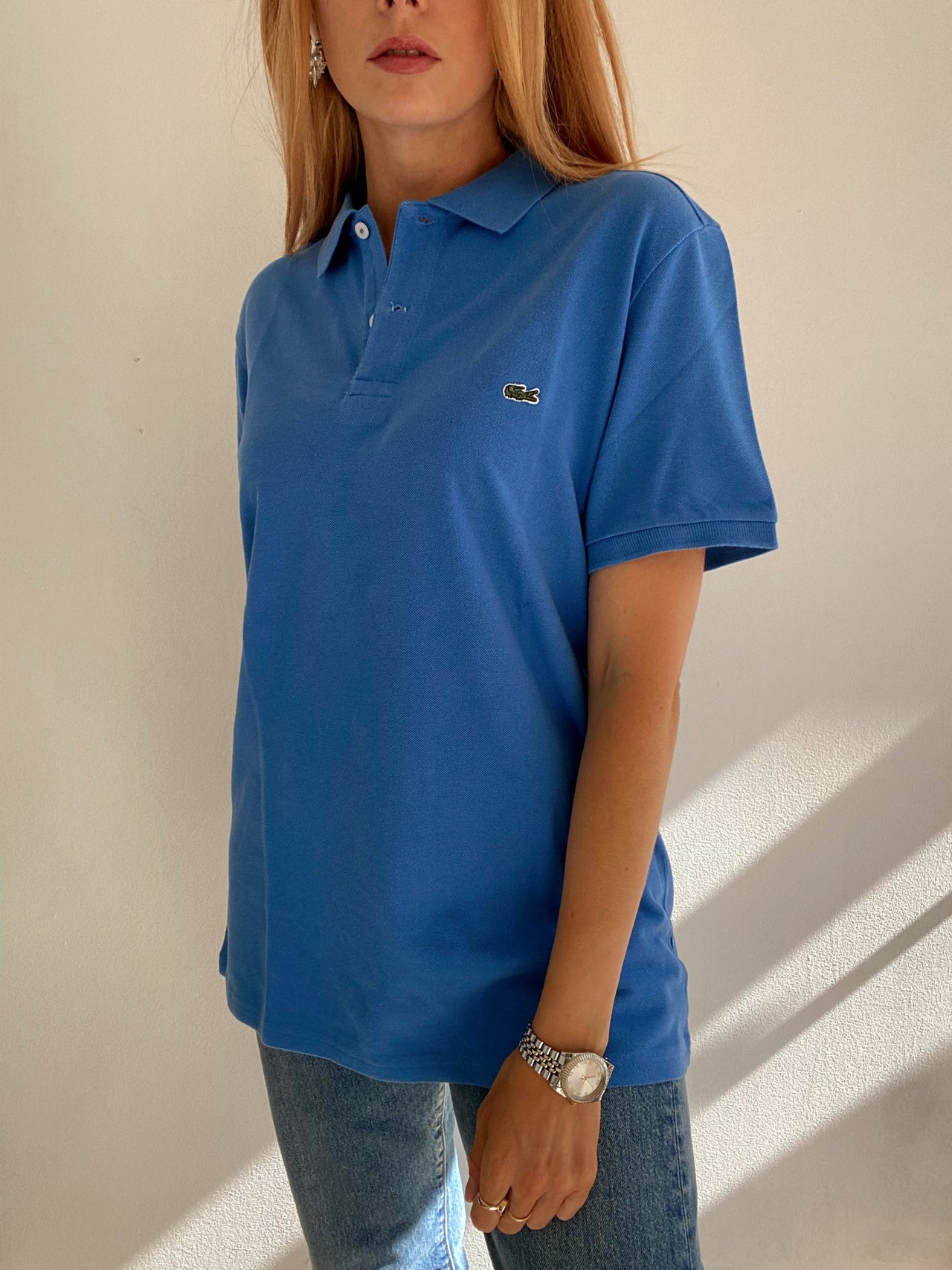 Polo à manches courtes bleu Lacoste XL