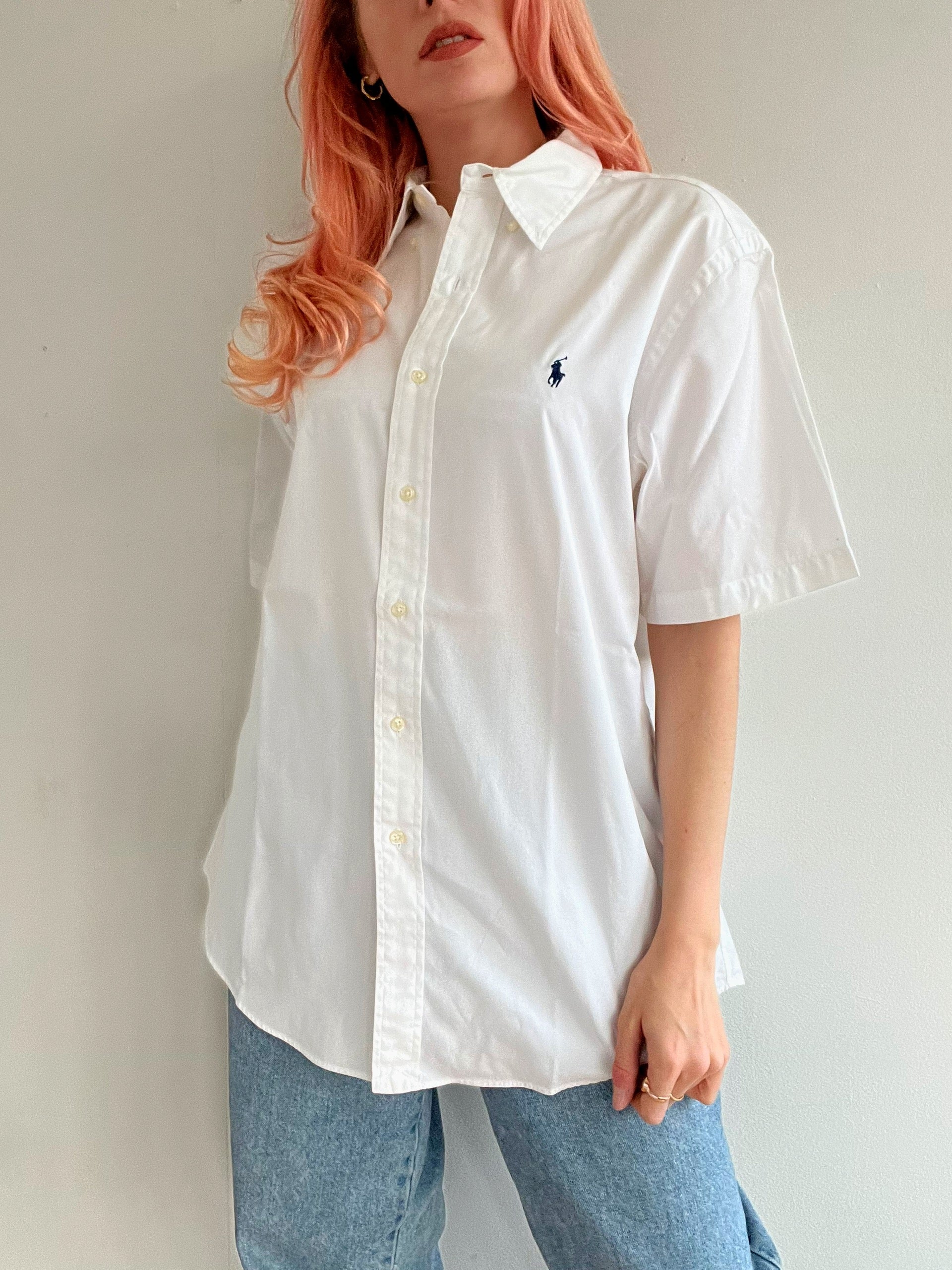 Chemise vintage Ralph Lauren blanche L