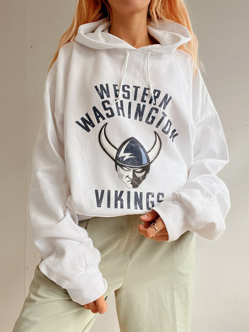 Pull vintage américain blanc Washington  XXL