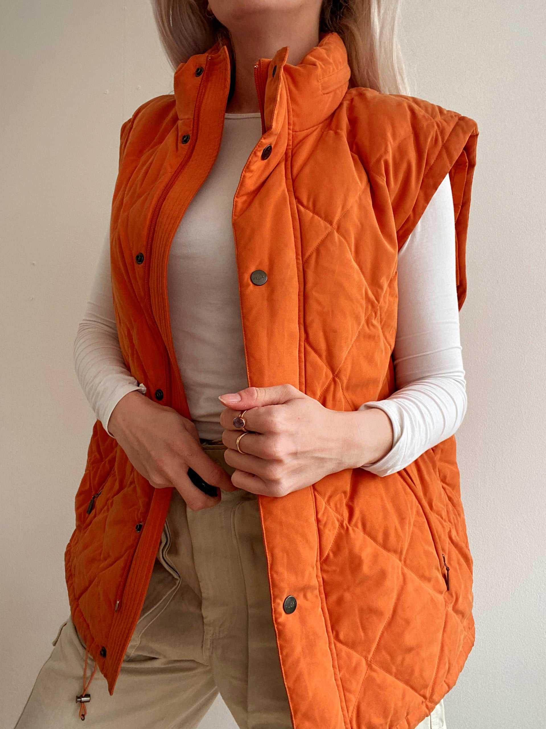 Gilet doudoune orange XL